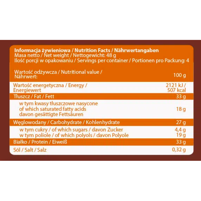 Nut Love 4Pieces - 48g Milk Choco Peanut (Поштучно)