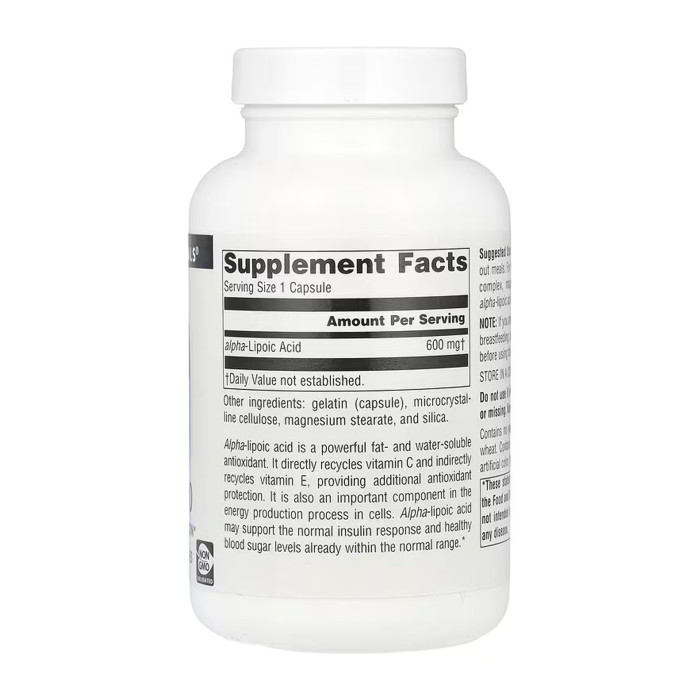 Alpha Lipoic Acid 600 mg - 120 caps — офіційна ціна та характеристики