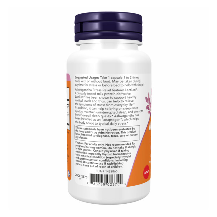 Ashwagandha Stress Relief - 60 vcaps — офіційна ціна та характеристики