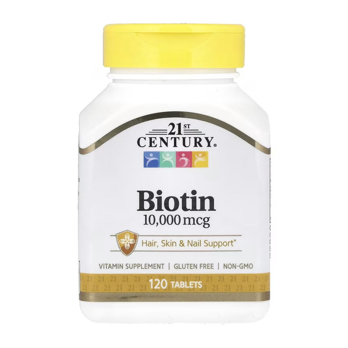 Biotin 10,000 mcg - 120 tabs — офіційна ціна та характеристики