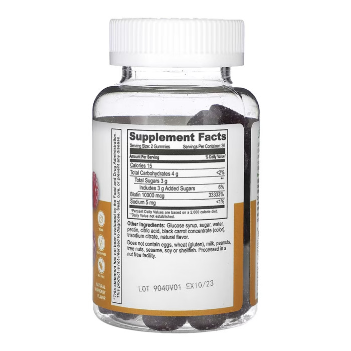 Biotin 10,000 mcg - 60 gummies — офіційна ціна та характеристики