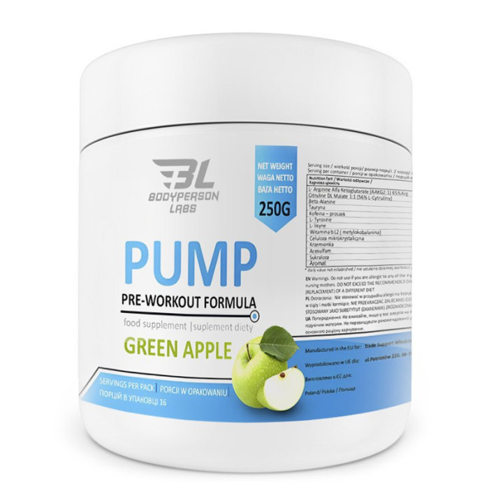 Pre-Workout Formula - 250g Green apple — офіційна ціна та характеристики
