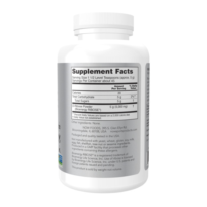 D-Ribose Powder - 227g — офіційна ціна та характеристики