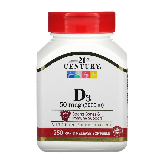 D3 50 mcg (2000 IU) - 250 softgels — офіційна ціна та характеристики