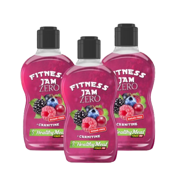 Fitnes Jam Sugar Free + L Carnitine - 200g Forest Fruit (Пошкоджена банка)