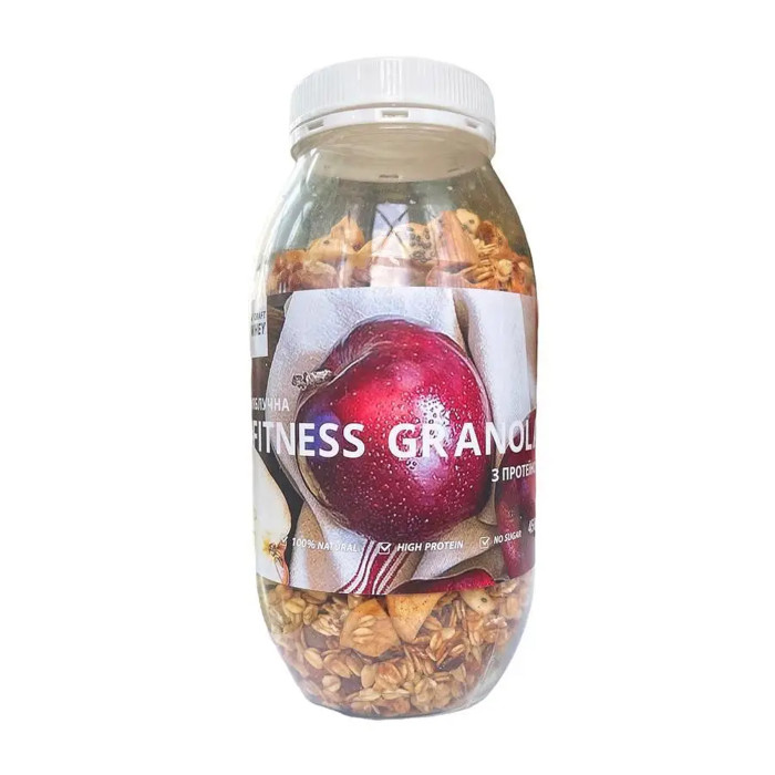 Fitness Granola - 450g Apple with protein — офіційна ціна та характеристики