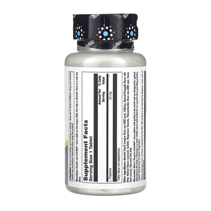 L-Theanine 25 mg - 120 tabs — офіційна ціна та характеристики