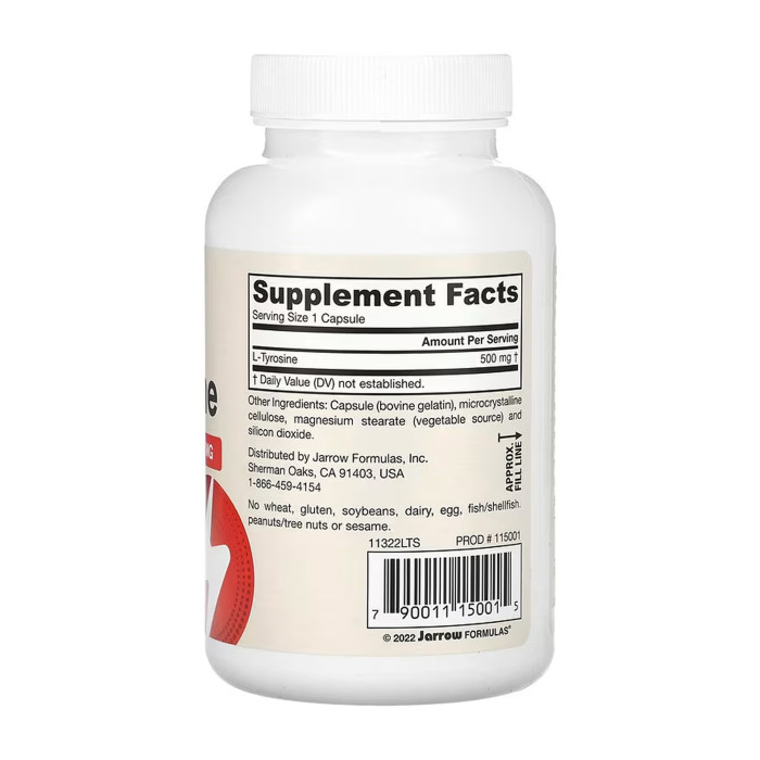 L-Tyrosine 500 mg - 100 caps — офіційна ціна та характеристики
