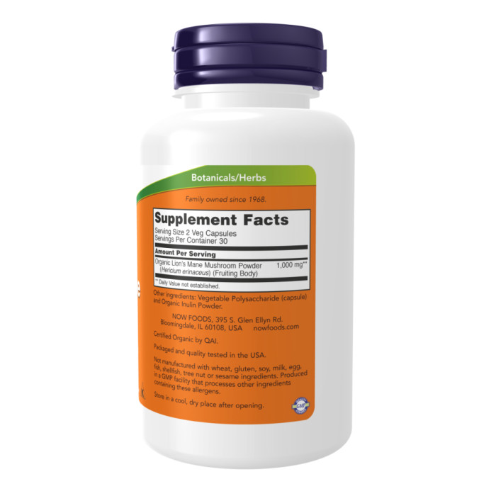 Lion's Mane 500mg - 60 vcaps — офіційна ціна та характеристики
