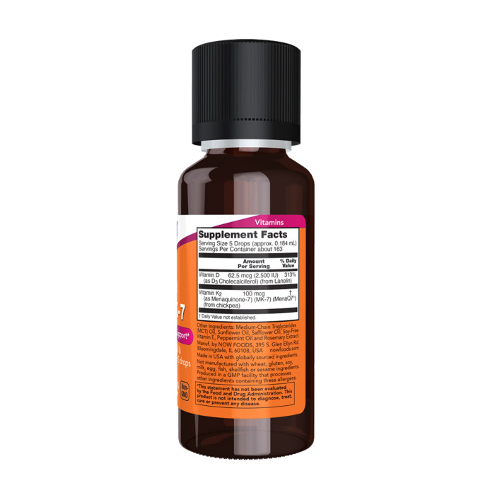 Liquid Vit D-3 & MK-7 - 30ml — офіційна ціна та характеристики