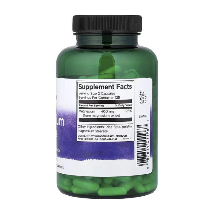 Magnesium Oxide 200 mg - 250 caps — офіційна ціна та характеристики