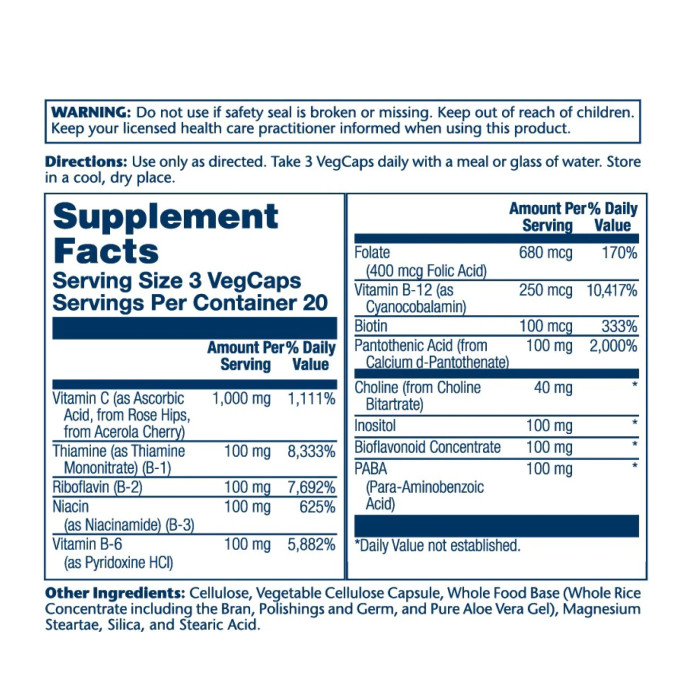 Mega Vitamin B-Stress - 60 vcaps — офіційна ціна та характеристики
