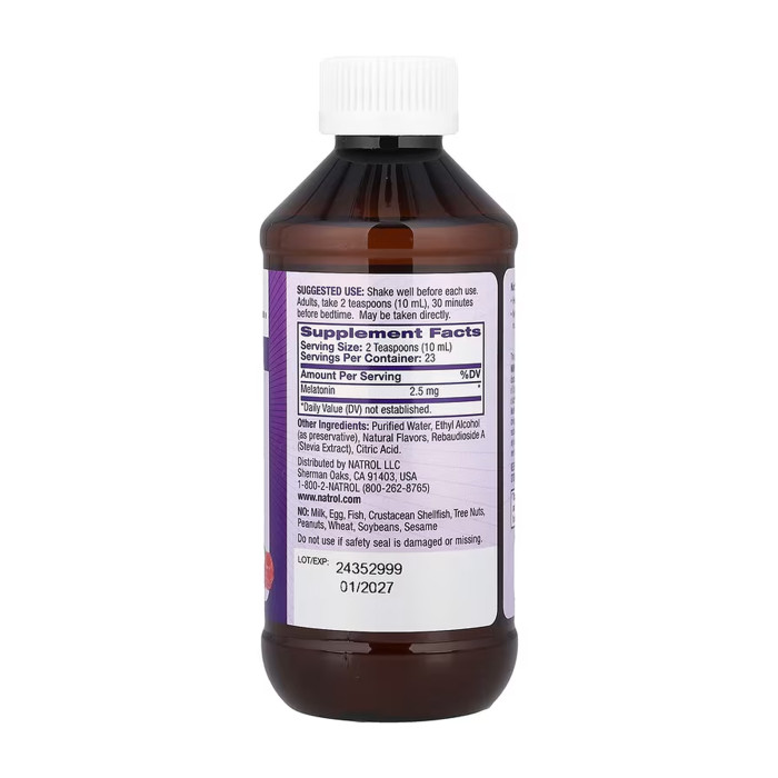Melatonin Liquid 2.5mg - 237 ml — офіційна ціна та характеристики