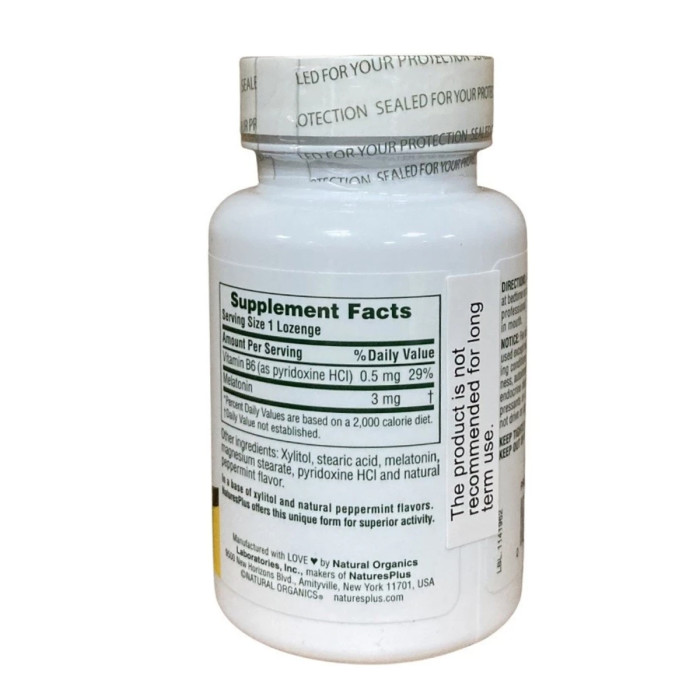 Melatonin Sublingual 3mg with B6 - 60 tabs — офіційна ціна та характеристики