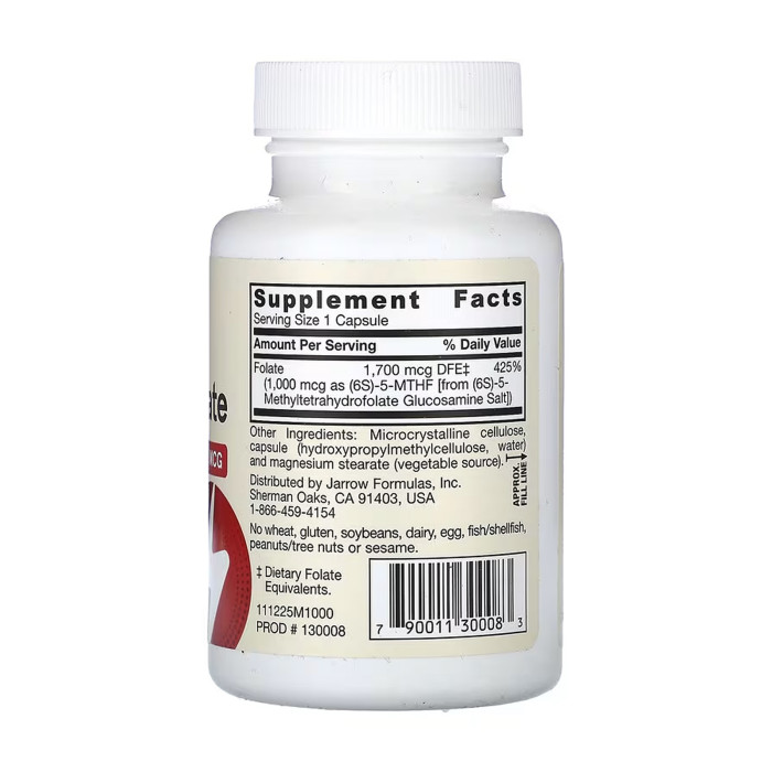 Methyl Folate 1000 mcg - 100 vcaps — офіційна ціна та характеристики