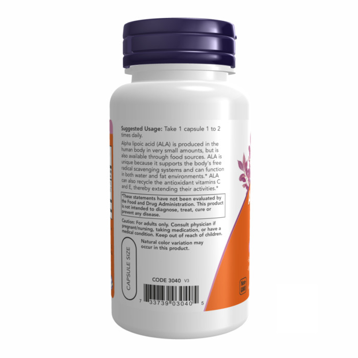 Alpha Lipoic Acid 100mg - 60vcaps — офіційна ціна та характеристики