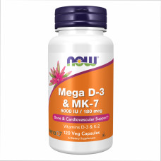 MEGA D-3 & MK-7 - 120 vcaps