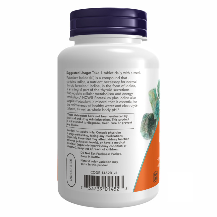Potassium plus Iodine - 180 tabs — офіційна ціна та характеристики