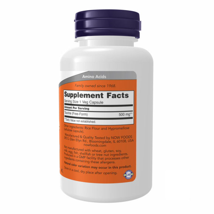 TAURINE 500mg - 100 caps — офіційна ціна та характеристики