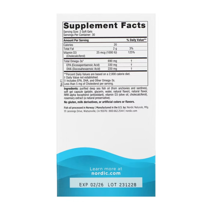 Omega-3D - 60 softgels — офіційна ціна та характеристики