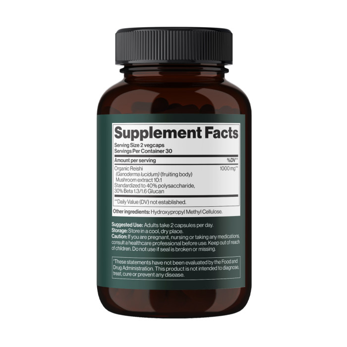 Reishi Mushroom 1000 mg - 60 vegcaps — офіційна ціна та характеристики