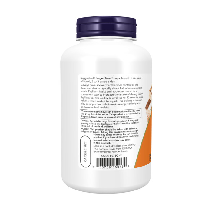 Psyllium Husk 700mg - 360 vcaps — офіційна ціна та характеристики