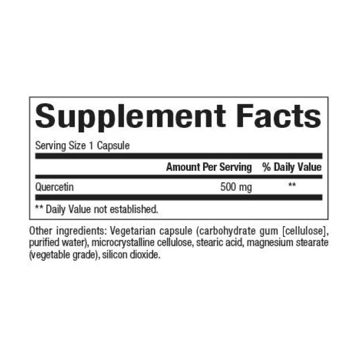 Quercetin 500mg - 60 vcaps — офіційна ціна та характеристики