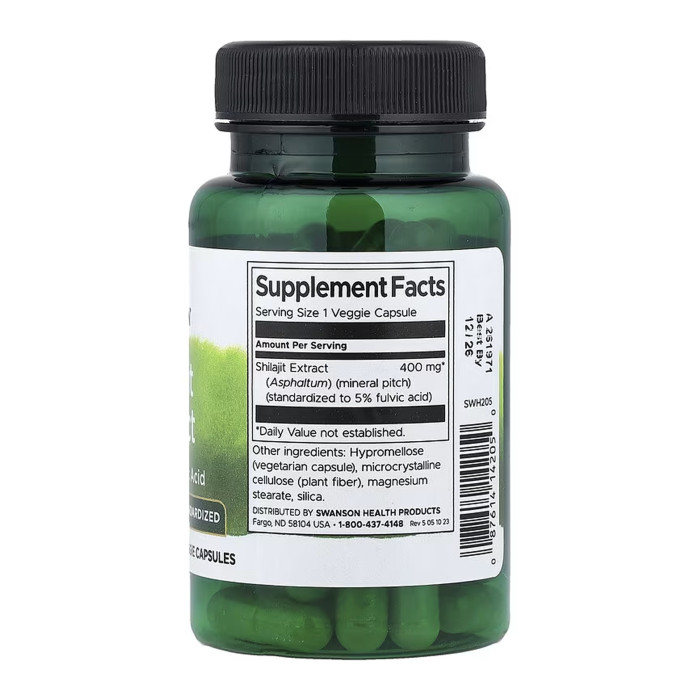 Shilajit Extract Standardized 400 mg - 60 vcaps — офіційна ціна та характеристики