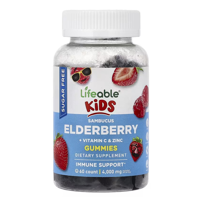 Sambucus Elderberry + Vitamin C and Zinc Kids Sugar Free - 60 gummies — офіційна ціна та характеристики