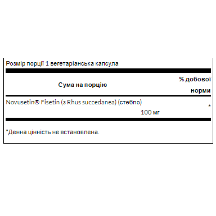 Fisetin Novusetin 100mg - 30caps
