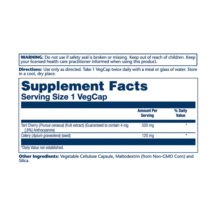 Tart Cherry & Celery Seed 620mg - 60 caps
