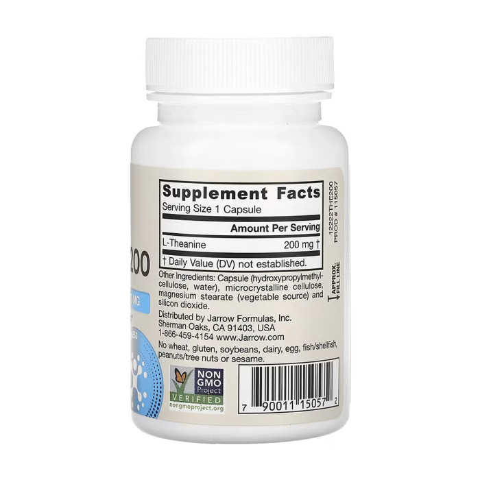 Theanine 200mg - 60 vcaps — офіційна ціна та характеристики