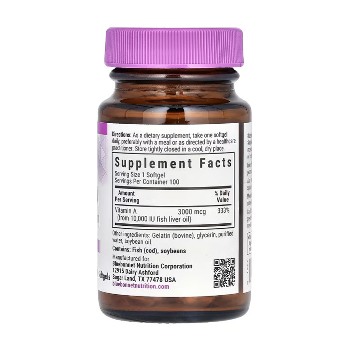 Vitamin A 3000 mcg (10,000 IU) - 100 Softgels