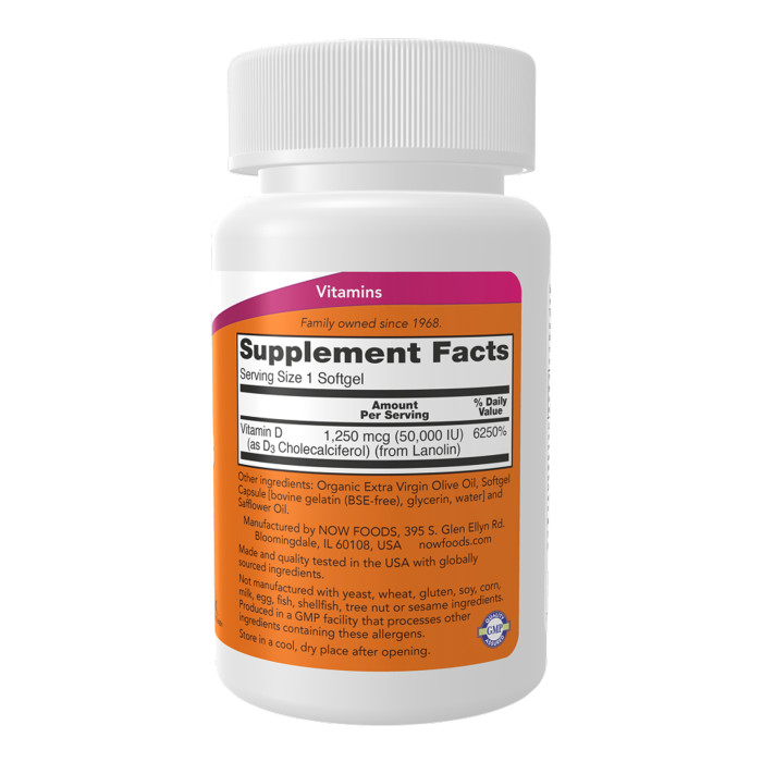 VIT D-3 50,000 IU - 12 sgels — офіційна ціна та характеристики