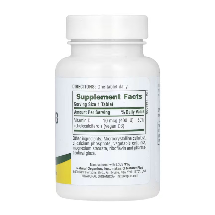 Vitamin D3 400IU - 90 tabs — офіційна ціна та характеристики