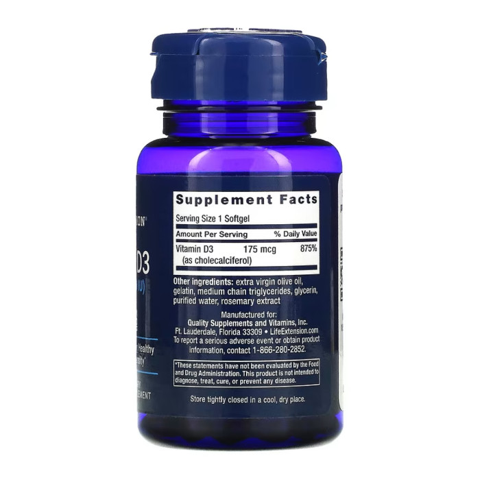 Vitamin D3 175 mcg (7000 IU) - 60 softgels — офіційна ціна та характеристики