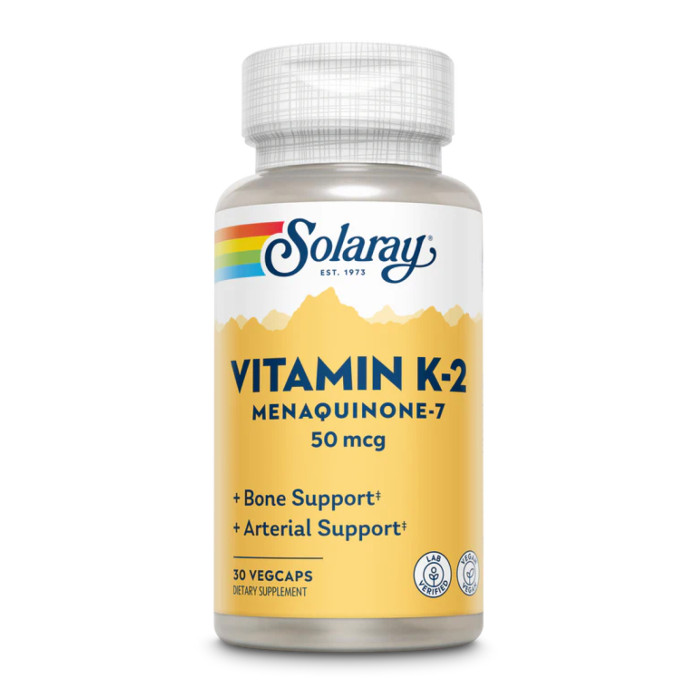 Vitamin K-2 MK-7 50mcg - 30 vcaps — офіційна ціна та характеристики