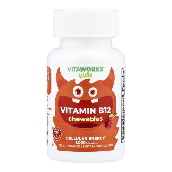 VitaWorks Kids Vitamin B12 - 120 chewables (До 01.27) — офіційна ціна та характеристики