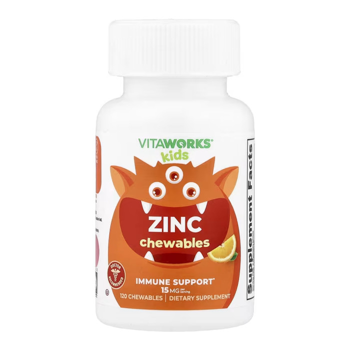 VitaWorks Kids Zinc - 120 chewables — офіційна ціна та характеристики