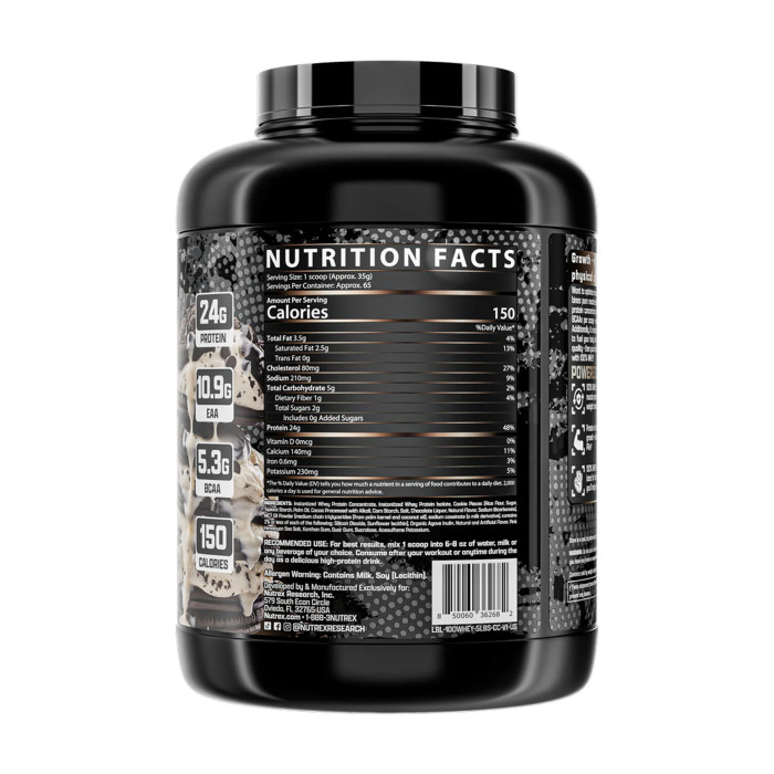 100% Whey - 2275g Cookies Cream — офіційна ціна та характеристики