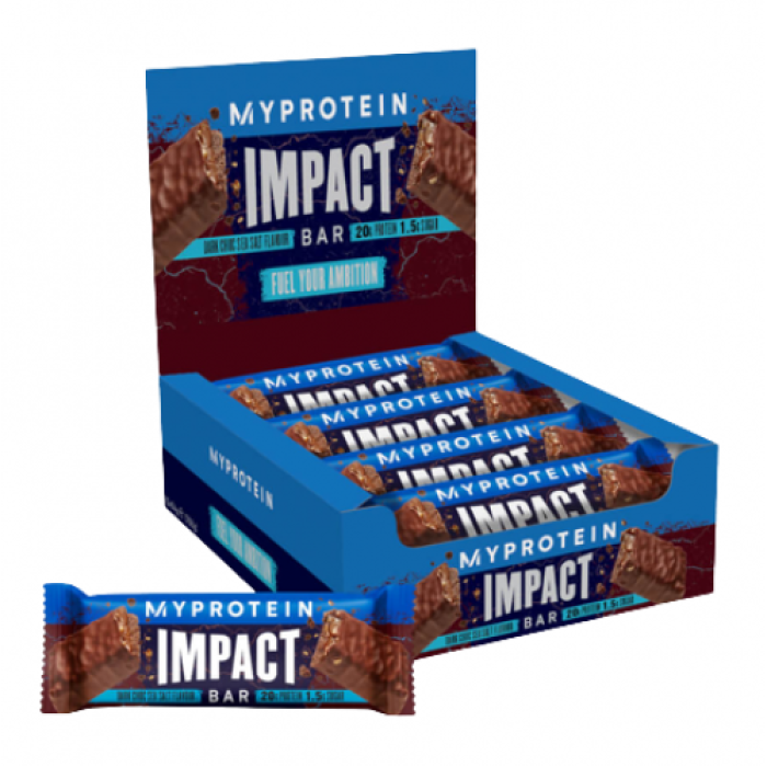 Impact Protein Bar - 12x64g Dark Chocolate Sea Salt — офіційна ціна та характеристики