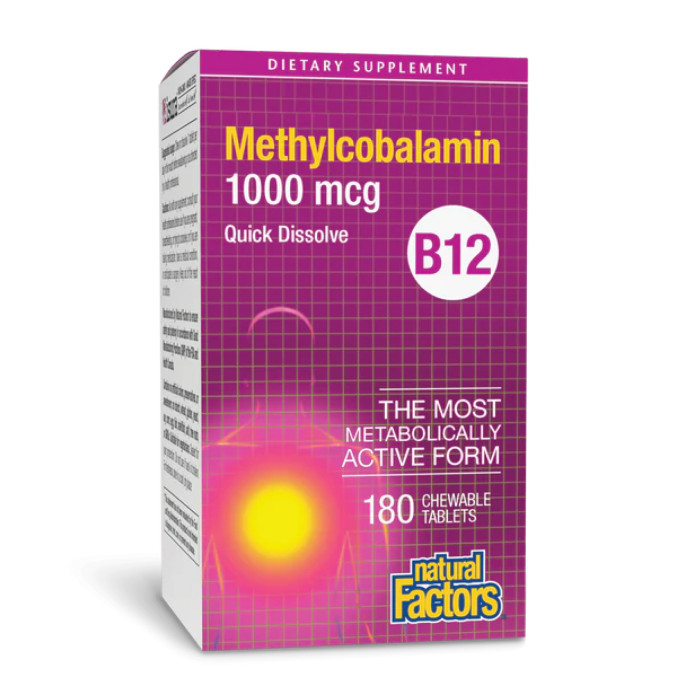 B12 Methylcobalamin 1000 mcg - 180 tabs — офіційна ціна та характеристики