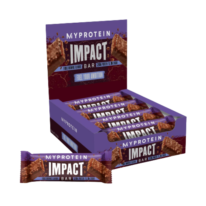 Impact Protein Bar - 12x64g Fudge Brownie — офіційна ціна та характеристики
