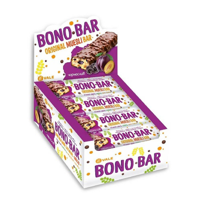 Bono Bar Original Muesli - 20х40g French Plum — офіційна ціна та характеристики