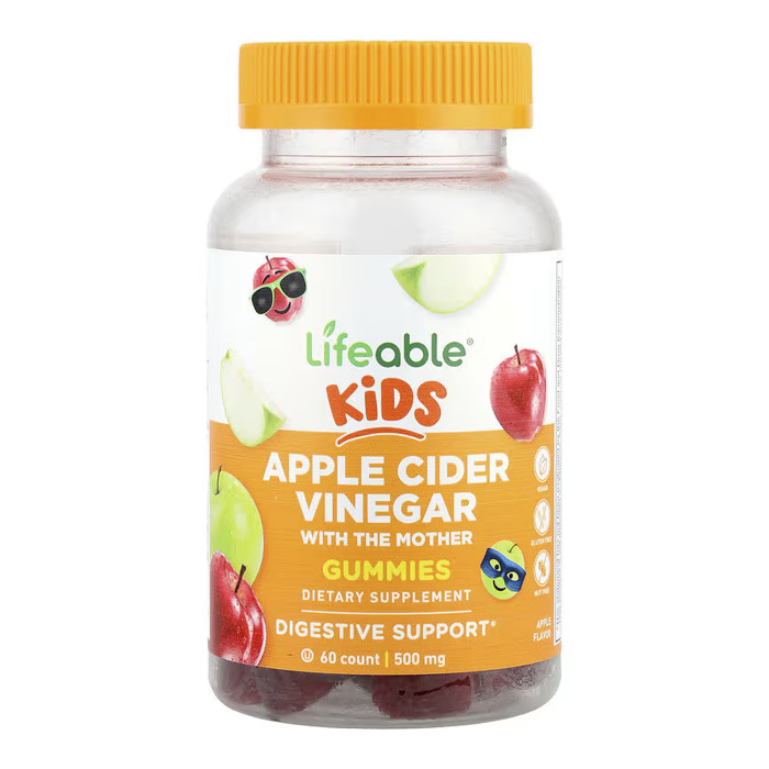 Apple Cider Vinegar with the Mother Kids - 60 gummies — офіційна ціна та характеристики