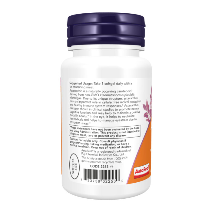Astaxanthin 12 mg Triple Strength - 60 softgels — офіційна ціна та характеристики