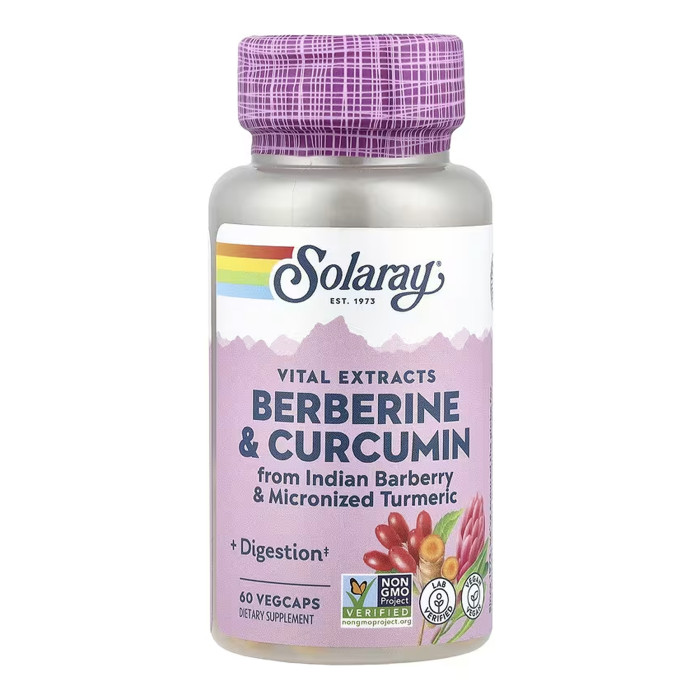 Berberine & Curcumin 600mg - 60 vcaps — офіційна ціна та характеристики