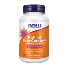 Beta Carotene Natural 7500mcg 25000IU - 180 softgels