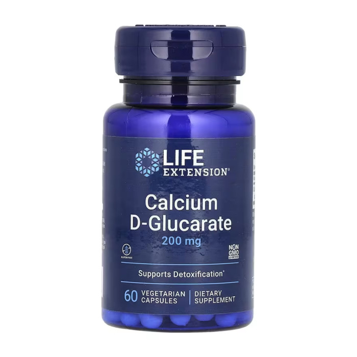 Calcium D-Glucarate 200mg - 60 vcaps — офіційна ціна та характеристики