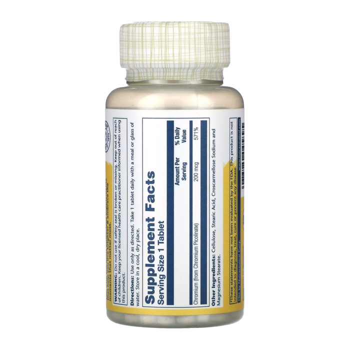 Chromium Picolinate 200mcg - 100 tabs — офіційна ціна та характеристики